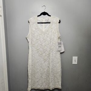 Beaded Drama Vintage Beaded Dress Size 20 Ivory Cream New